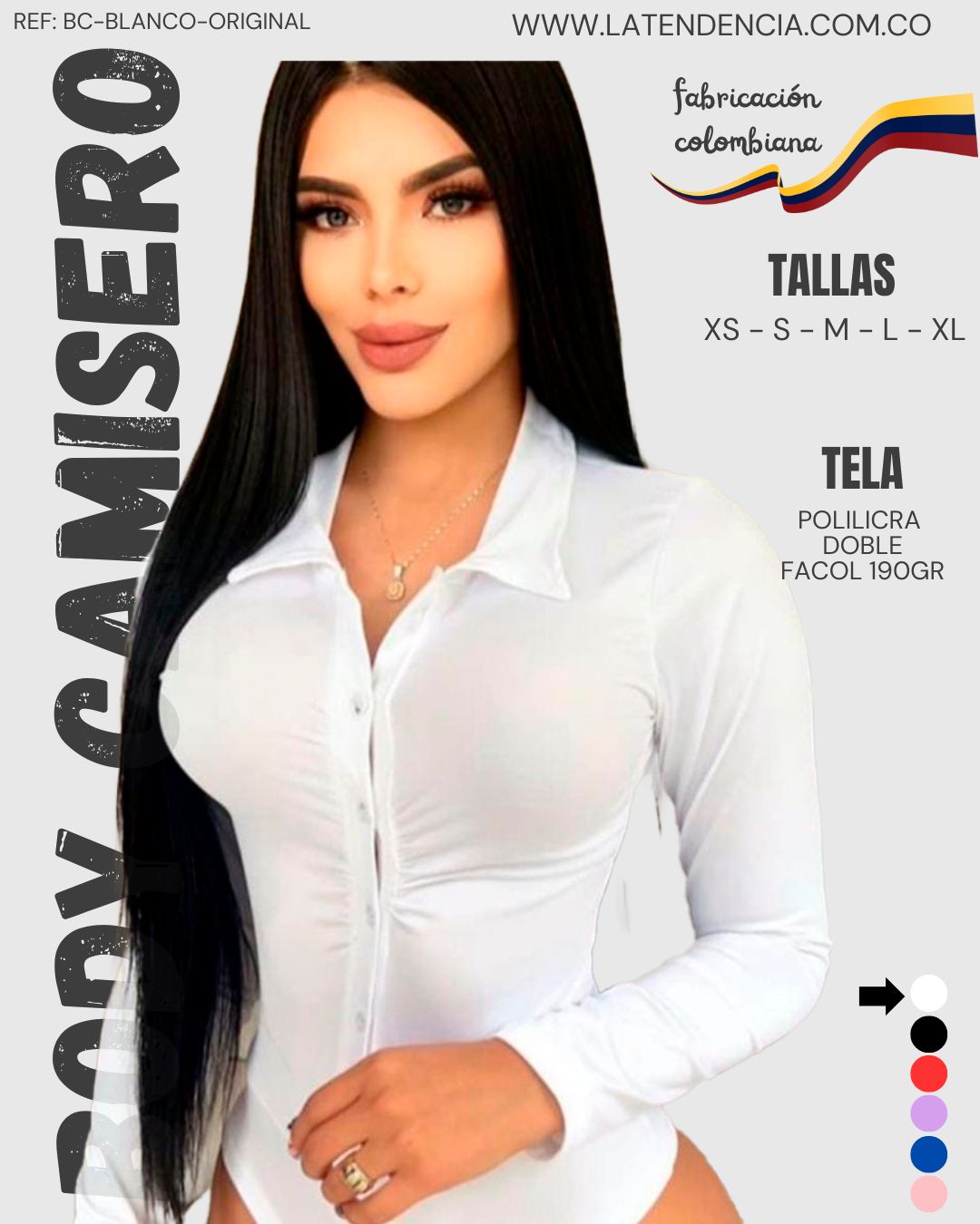 BODY CAMISERO